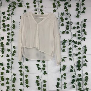 Hollister cropped shirt size large